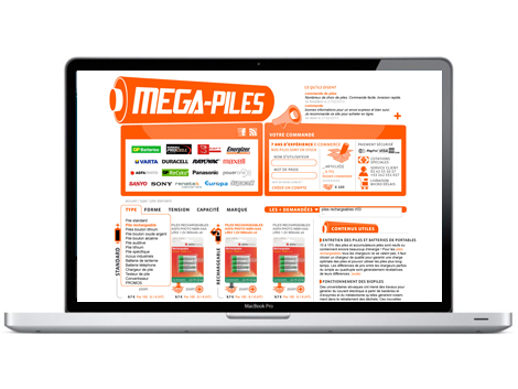 Refonte site web mega_piles